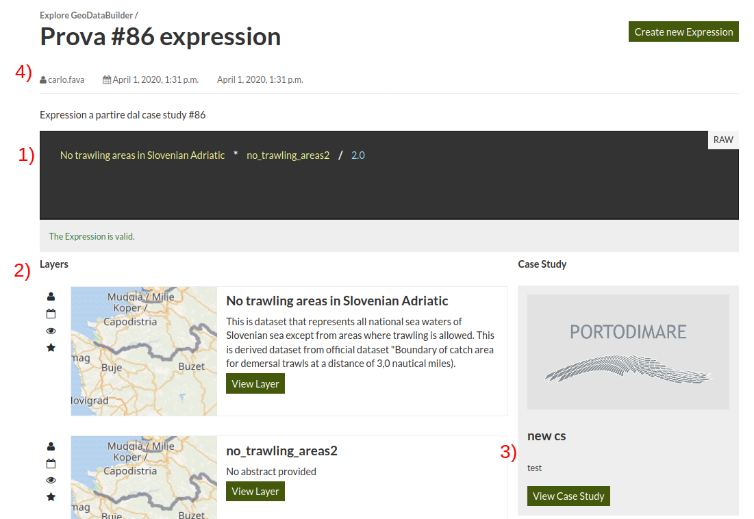 Geodatabuilder detail expression interface