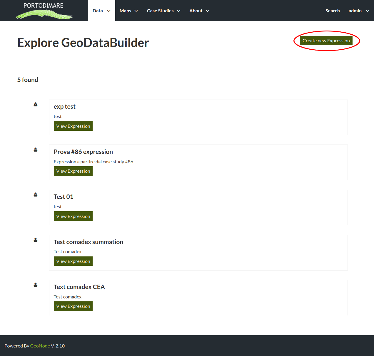 Geodatabuilder list of existing expressions