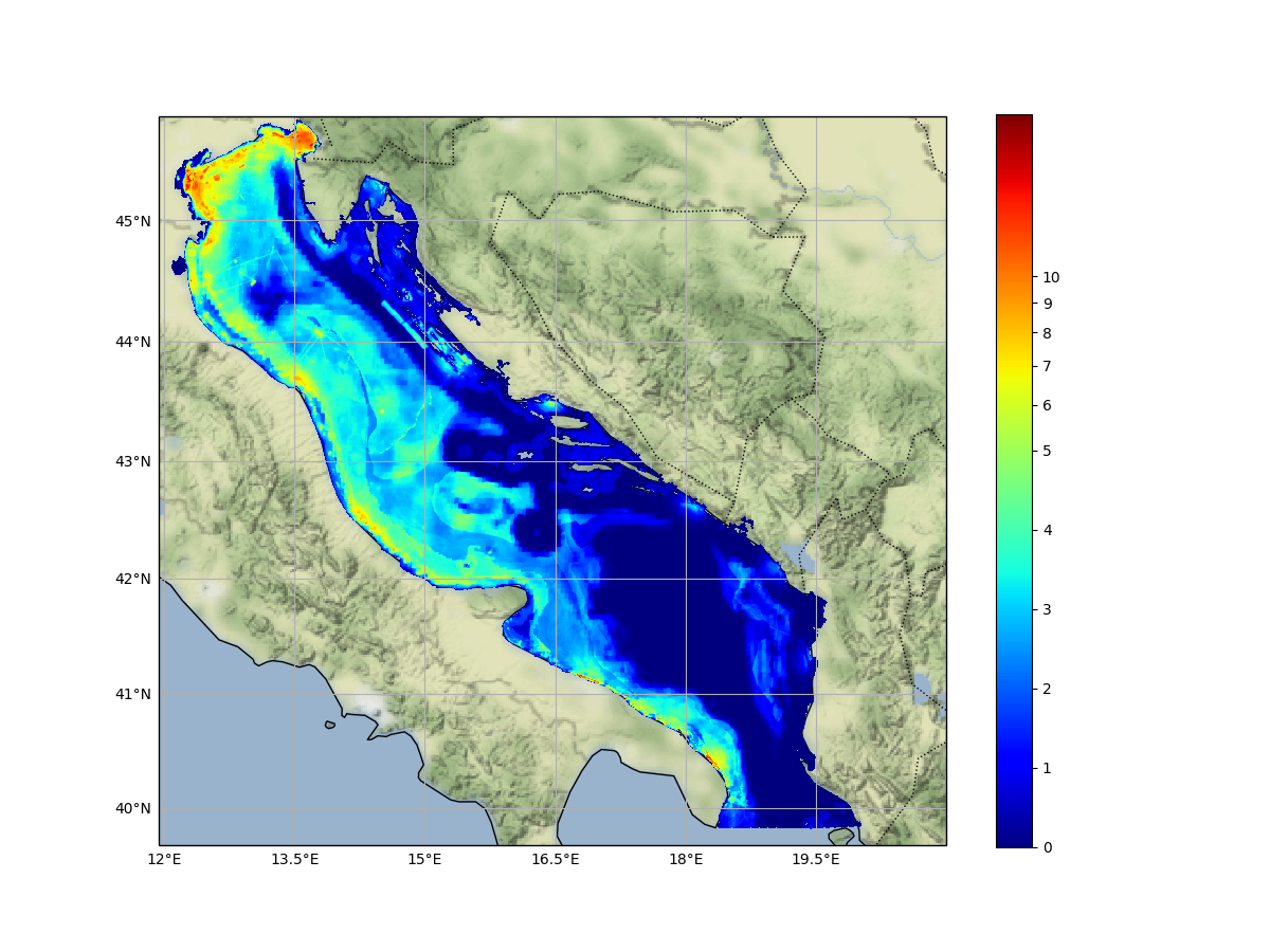 Geospatial distribution of CEA scores